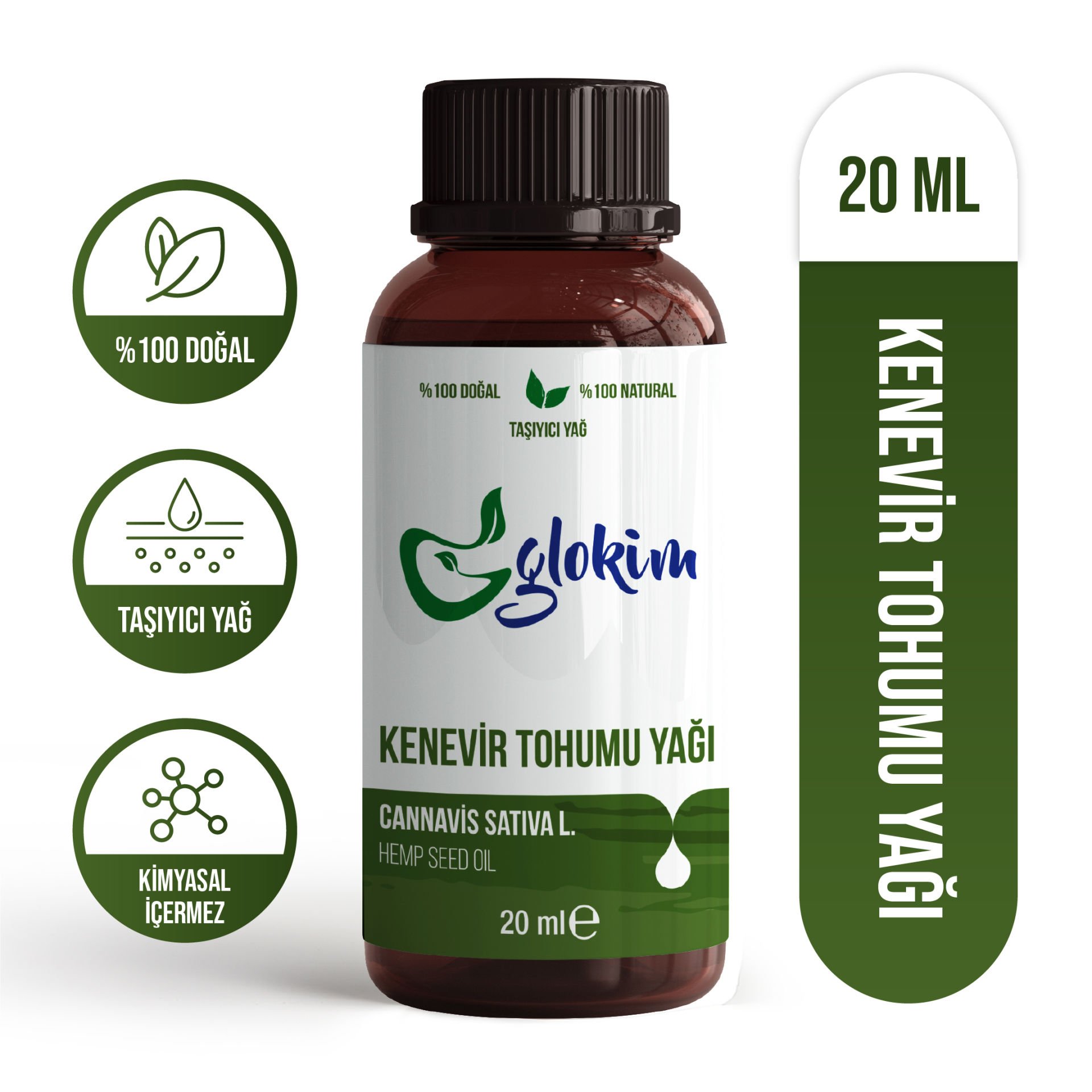 Glokim Kenevir Tohumu Yağı