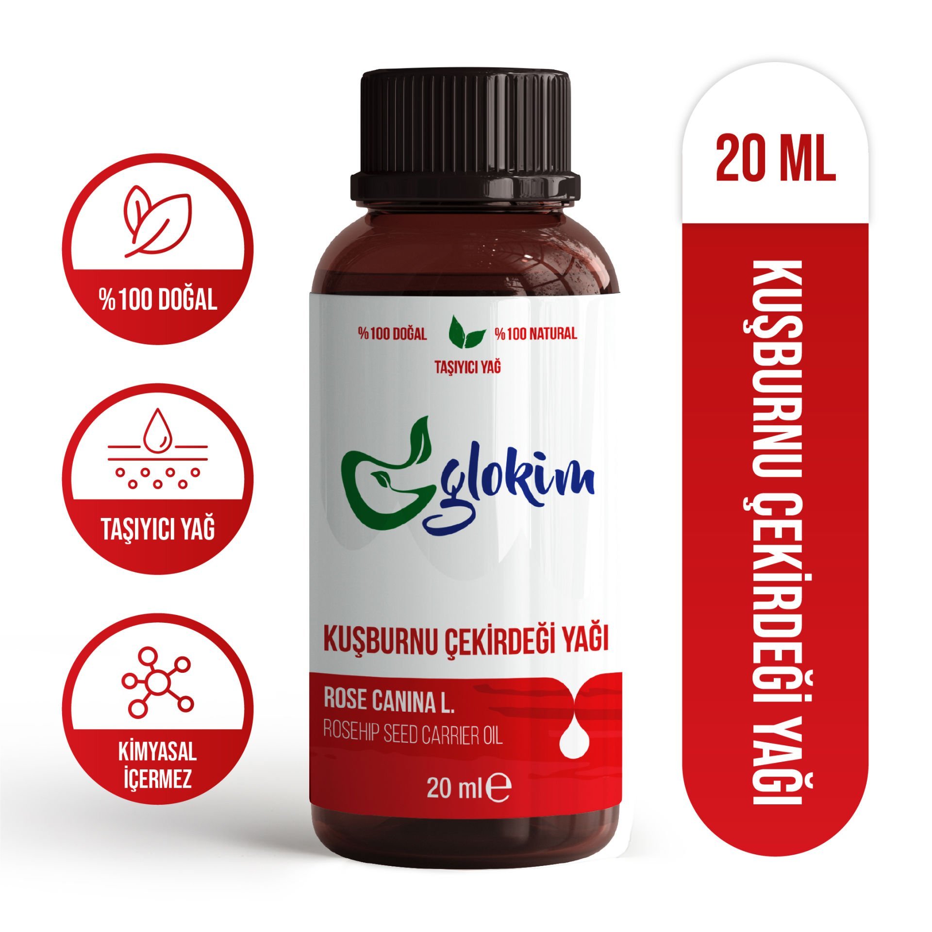 Glokim Kuşburnu Çekirdeği Yağı