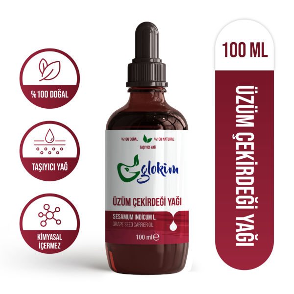 Glokim Soğuk Sıkım Üzüm Çekirdeği Yağı