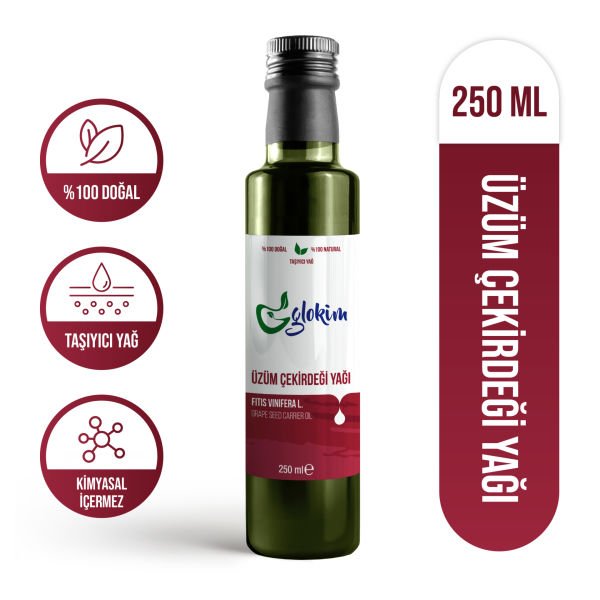 Glokim Soğuk Sıkım Üzüm Çekirdeği Yağı