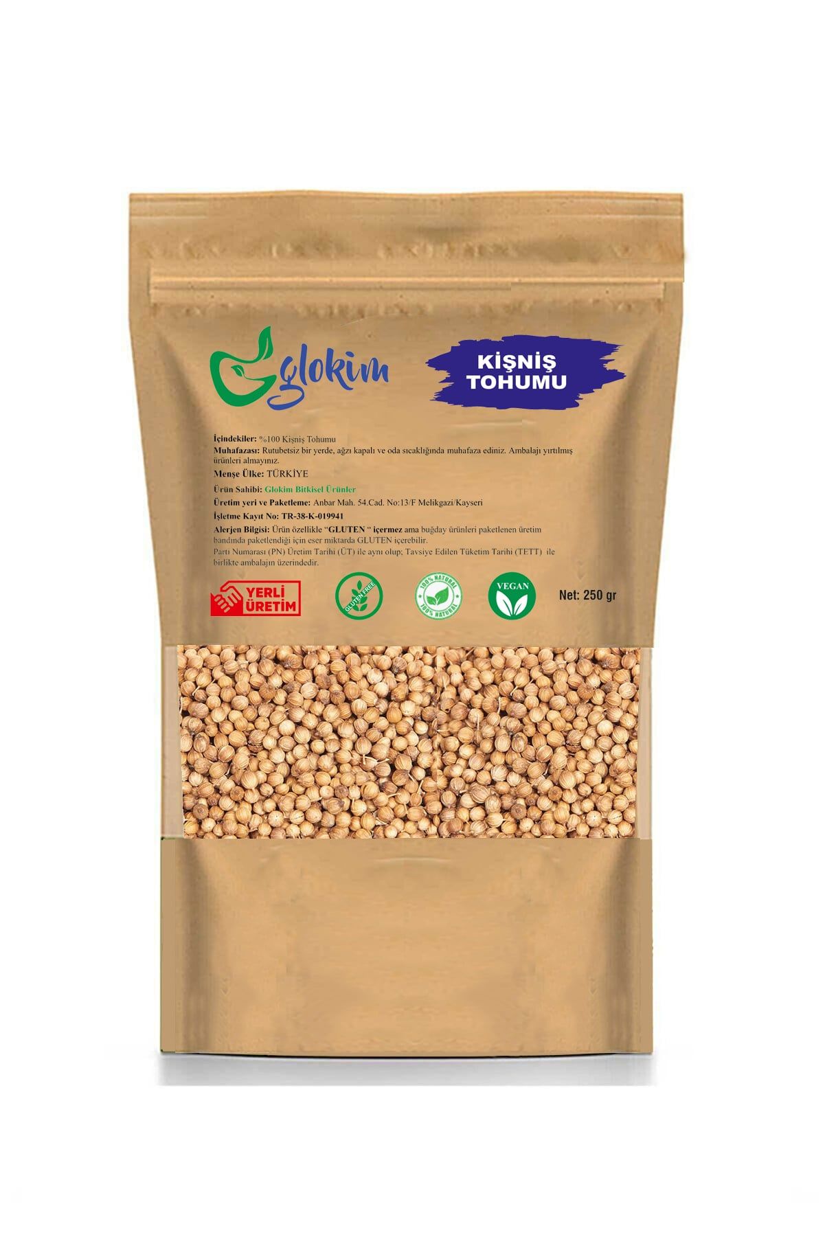 Kişniş Tohumu 250 Gr
