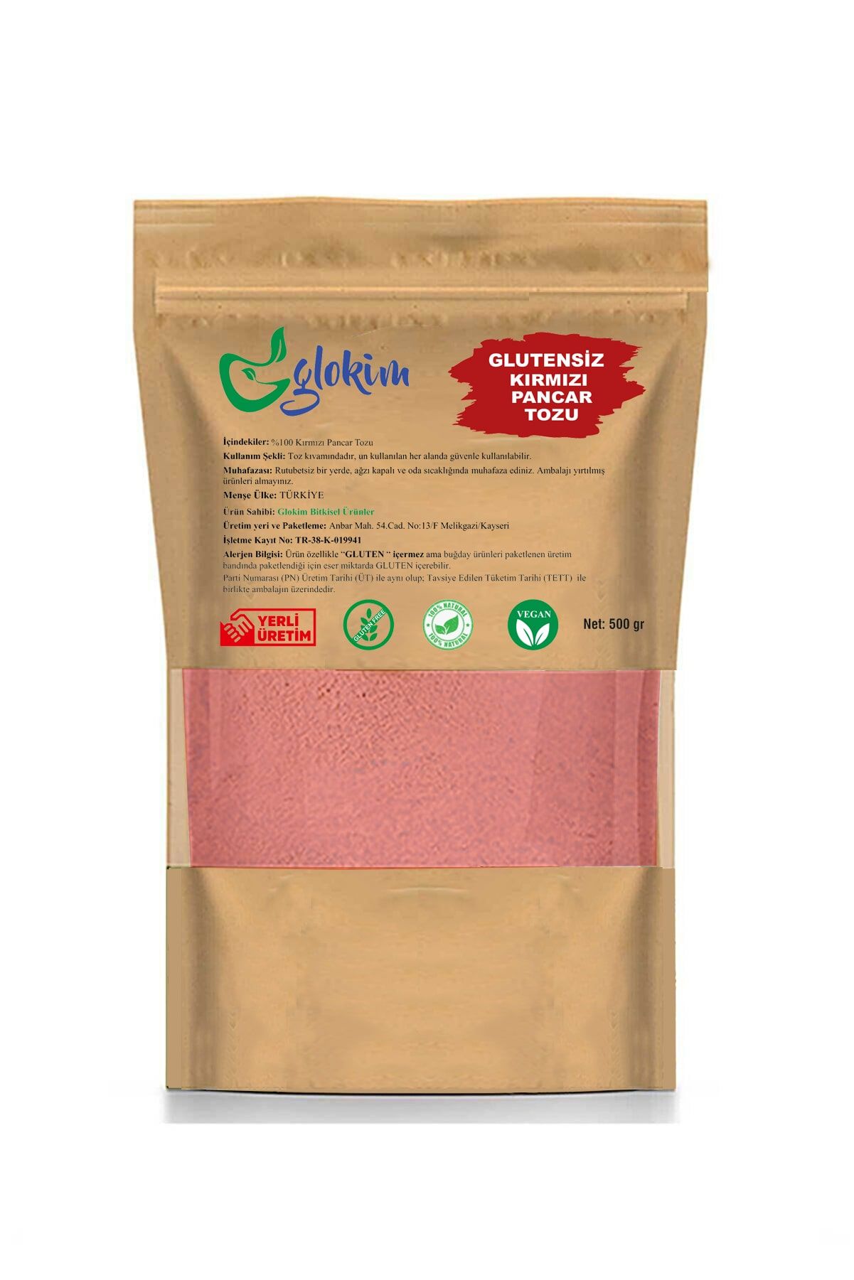 Kırmızı Pancar Tozu 500 Gr