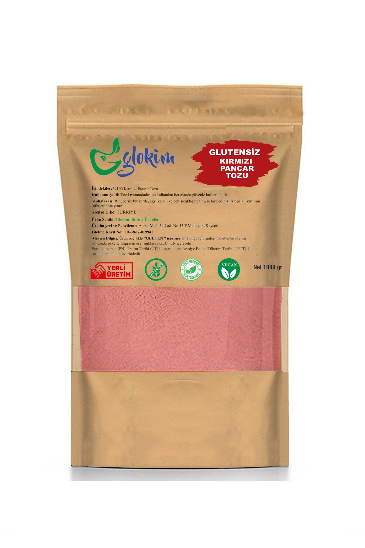 Kırmızı Pancar Tozu 1 Kg