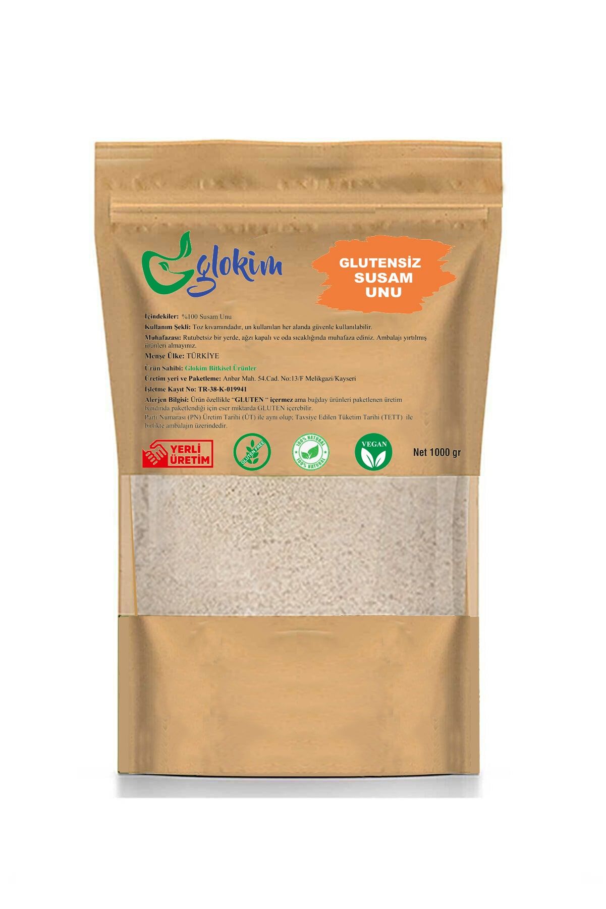 Glutensiz Susam Unu 1 Kg