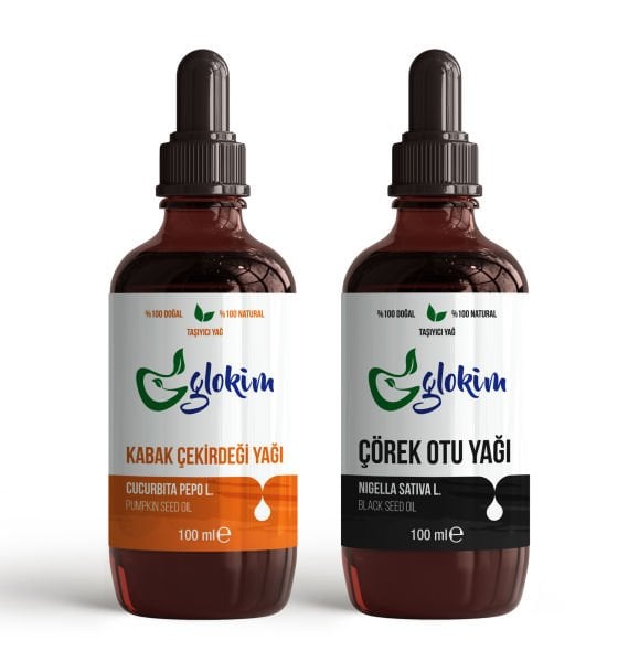 Çörekotu Yağı 100 ml - Kabak Çekirdeği Yağı 100 ml İkili Set