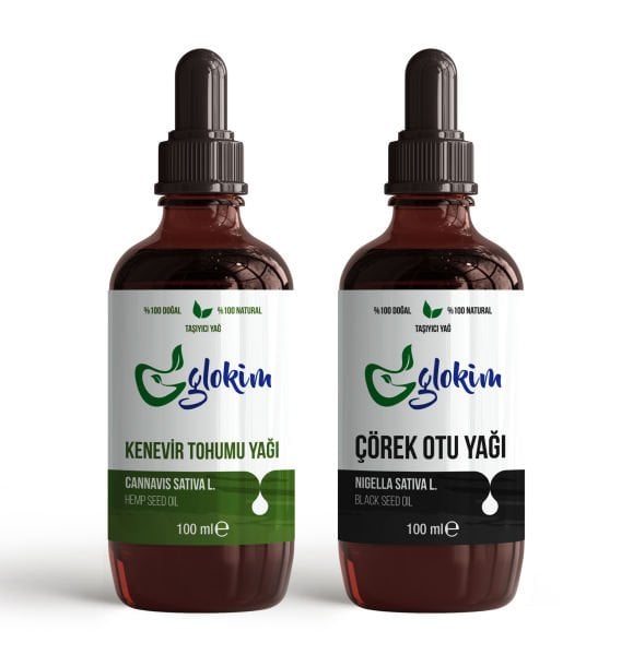 Kenevir Tohumu Yağı 100 ml - Çörekotu Yağı 100 ml İkili Set