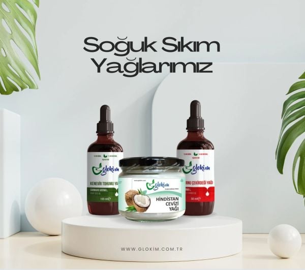 Kenevir Tohumu Yağı 100 ml - Kuşburnu Çekirdeği Yağı - 100 ml - Hindistan Cevizi Yağı 300 ml Set