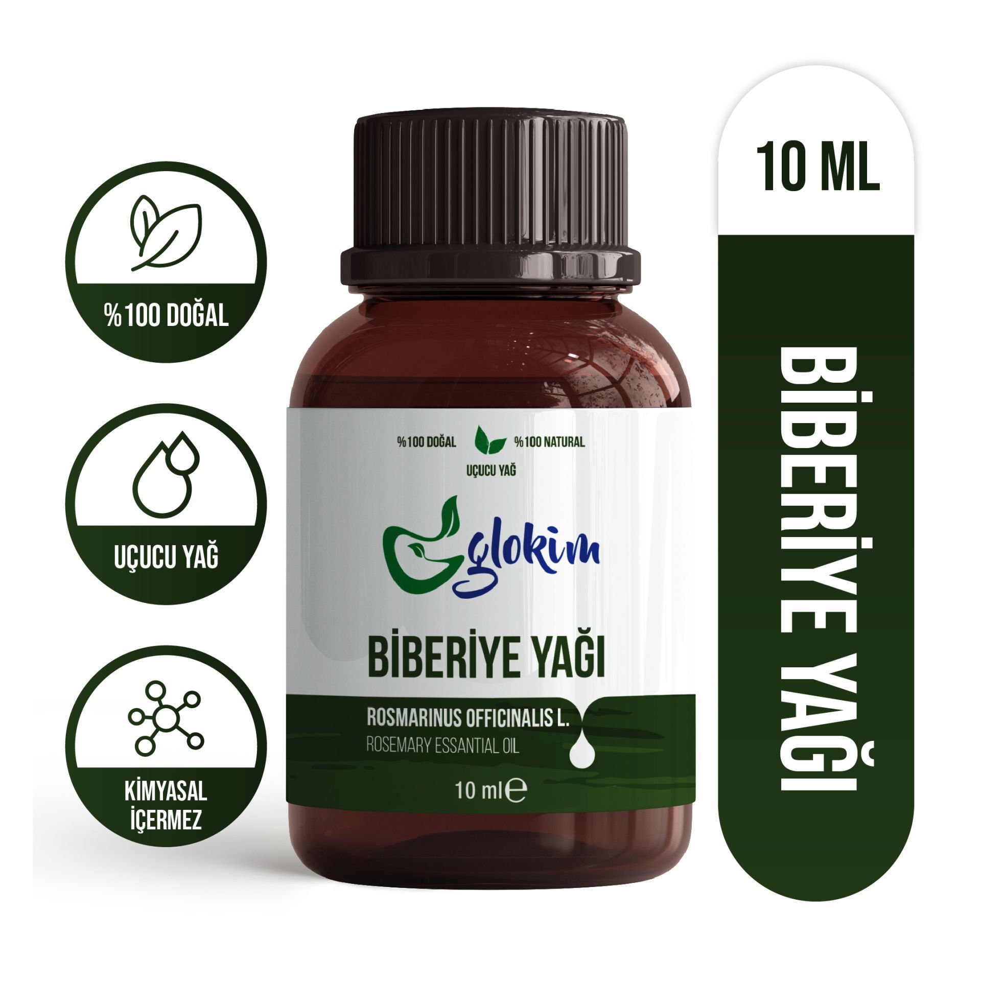 Glokim Doğal Biberiye Yağı